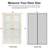 Picture of MAGZO Magnetic Screen Door Fit Door Size 48 x 96 Inch, Screen Size 50" x 97" Reinforced Fiberglass Mesh Curtain Double Door Mesh with Full Frame Hook&Loop-Grey