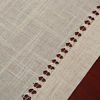 Picture of Grelucgo Handmade Double Hemstitch Natural Tablecloth for 4 Seats, Round 54 Inch