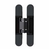 Picture of HLMOptimo 6inch Hidden Door Hinges Invisible Hinges Concealed Hinges Zinc Alloy 180 Degree Swing Hinge 3 Way Adjustable Butt Hinge 6 x 2.5 x 1 inch (Black Pack of 1)