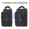 Picture of EMPSIGN Stylish Laptop Bag Briefcase, 17.3 Inch Laptop Case Expandable Messenger Bag for Men Water Repellent, RFID Blocking Office Carrying Shoulder Bag for Work Business Commute Travel School-Black