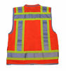 Picture of REXZUS=VERO1992 (A) Reflective Vest Class 2 Heavy Woven Two Tone Engineer Hi Viz Orange safety vest 3M 8712 Tape (X-Large, Orange)