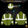 Picture of KwikSafety (Charlotte, NC) PATROL Safety Jacket (NO FUZZ Balls) Class 3 Hi Visibility Water Resistant ANSI OSHA High Vis Reflective Hoodie Winter Lightweight Construction Gear Men | Yellow Extra Large