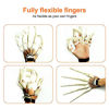 Picture of Halloween Articulated Fingers, Halloween Cosplay Accessories, Halloween Extension Gloves Cosplay Claws Extender Wearable Scary Skeleton Bone Claw HandThe Best Halloween Gear(A Pair-White)