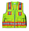 Picture of REXZUS=VERO1992 (A) Reflective Vest Class 2 Heavy Woven Two Tone Engineer Hi Viz Yellow safety vest 3M 8712 Tape (X-Large, Yellow)