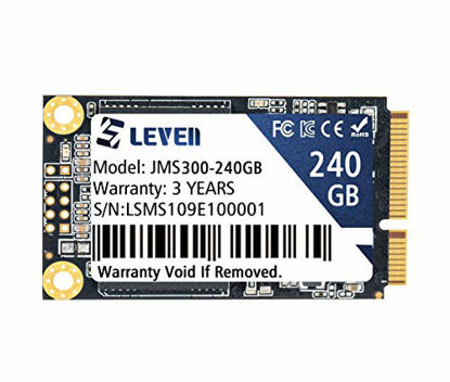 Picture of LEVEN mSATA SSD 256GB 240GB 3D NAND TLC SATA III 6 Gb/s, mSATA (30x50.9mm) Internal Solid State Drive - Compatible with Desktop PC Laptop - (JMS300-240GB)