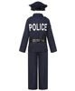 Picture of Neilyoshop Police Costume for Boys Kids Uniform Cop Costume Halloween Dress Up Costume Blue, 5-7 Years