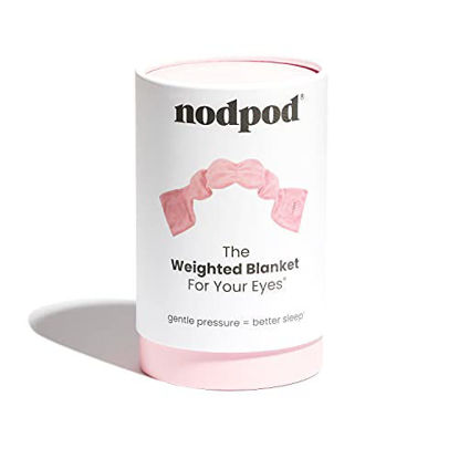 Picture of Nodpod Gentle Pressure Sleep Mask | Patented Light Blocking Design for Sleeping, Travel & Relaxation | Bead Filled, Machine Washable, BPA Free Eye Pillow (Blush Pink)