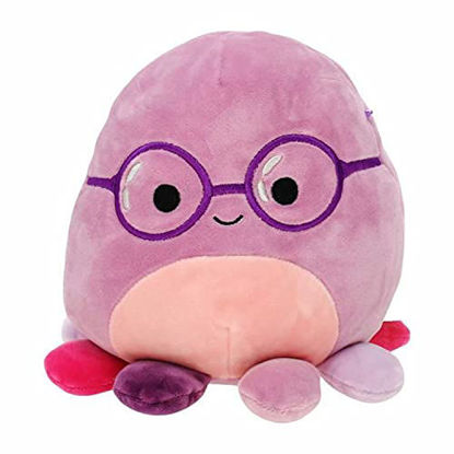 Picture of Squishmallows Official Kellytoy Plush 8 Inch Squishy Soft Plush Toy Animals (Beula Octopus with Glasses)