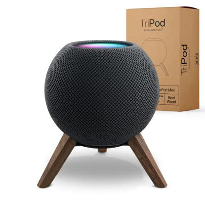 Picture of balolo Real Wood Tripod for HomePod Mini (Black Walnut)