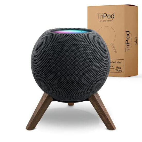 Picture of balolo Real Wood Tripod for HomePod Mini (Black Walnut)