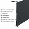 Picture of Kuzy TV Cover Indoor 75 inch - LCD TV Screen Protector for Flatscreen - Inside TV Dust Cover for Flat Screen Television Clean Decorative Light Moving Fabric Cover Size 71 x 45 inch Made in USA, Black