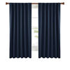 Picture of Deconovo Room Darkening Curtains - Back Tab and Rod Pocket Curtains, Thermal Insulated Blackout Curtains for Bedroom, 52x72 Inch, Navy Blue, Set of 2