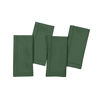 Picture of DMoksha Homes 100% Pure Linen Hemstitch 20 x 20 inch Set of 4 Dinner Napkins for Christmas, Natural Fabric European Flax, Cloth Napkin, Mitered Corners, Great Gift Choice, Forest Green