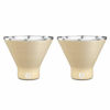 Picture of SNOWFOX Insulated Stainless Steel Cocktail Margarita and Martini Glasses, Set of 2, Light Gold, Set