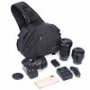 Picture of S-ZONE Canvas Camera Sling Bag DSLR Lens Anti-theft Backpack Shoulder Crossbody Case with Tripod Holder