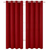 Picture of LEMOMO Dark Red Thermal Blackout Curtains/52 x 95 Inch/Set of 2 Panels Room Darkening Curtains for Bedroom