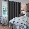 Picture of H.VERSAILTEX Blackout Patio Curtains 100 x 84 Inches for Sliding Door Extral Wide Blackout Curtain Panels Thermal Insulated Room Divider - Grommet Top, 7' Tall by 8.5' Wide - Charcoal Gray
