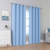 Picture of Cerulean Blue Blackout Curtain Panels 84 Inches Long Grommet Curtains for Living Room and Bedroom Solid Window Treatment Room Darkening Bedroom Curtains Thermal Insulated Drapes 2 Panels