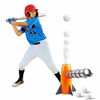 Picture of NIGOE Toy Baseball Set for Kids, Automatic Baseball Pitching Machine with 8 Balls, Outdoor Educational Sports Game for Boys, Girls, Toddlers 5 6 7 8