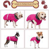 Picture of Doglay Dog Winter Coat with Thicken Furry Collar, Reflective Warm Pink Pet Jacket Waterproof Windproof Dog Clothes for Cold Weather, Soft Puppy Apparel for Small Medium Large Dogs (XX-Large, Pink)