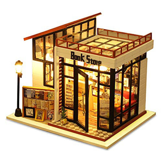  GuDoQi DIY Miniature Dollhouse Kit, Tiny House kit with  Furniture and Music, Miniature House Kit 1:24 Scale, Great Crafts Gift for  Birthday Christmas, Comfortable Life : Toys & Games