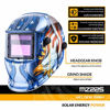 Picture of DEKOPRO Welding Helmet Solar Powered Auto Darkening Hood with Adjustable Shade Range 4/9-13 for Mig Tig Arc Welder Mask (Blue Eagle)