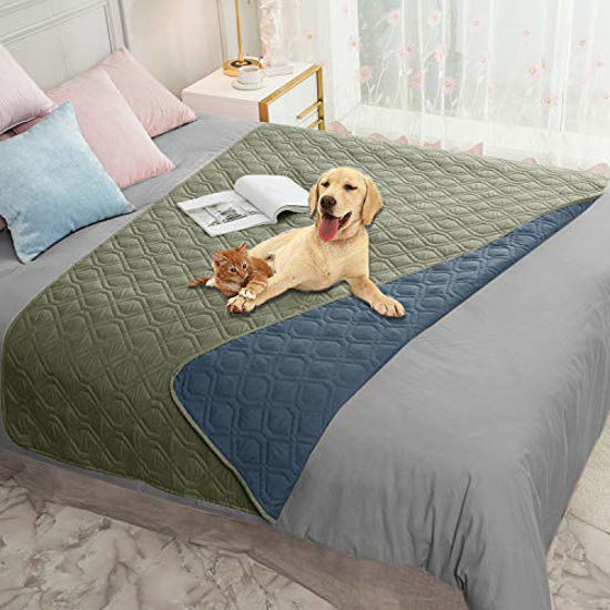 Picture of Ameritex Waterproof Dog Bed Cover Pet Blanket for Furniture Bed Couch Sofa Reversible