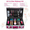 Picture of Vokai Makeup Kit Gift Set - 51 Piece 32 Eye Shadows 2 Blushes 2 Lipsticks 2 Lip Glosses 2 Eye Liner Pencils 1 Lip Liner Pencil 1 Mascara - Case with Carrying Handle