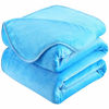 Picture of Soft Blanket King Size Fleece Warm Fuzzy Throw Blankets for The Bed Sofa Lightweight 350GSM HOZY Sky Blue 90" 108"