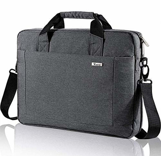 Picture of Voova 17 17.3 Inch Laptop Bag Briefcase, Expandable Multi-function Shoulder Messenger Bag, Waterproof Computer Carrying Case with Organizer Pocket for Men Women, Business Travel College School