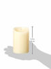 Picture of Luminara Moving Flame Flameless Pillar LED Candle, Vanilla Honey Scented Ivory - 5 In