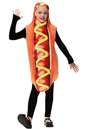 Picture of Halloween Costume Hot Dog Boys Girls Realistic 3D Print Cute Fast Food Mascot Kids Casual Costume 11-14 Years