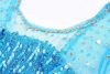 Picture of Ohlover Girls Sequins Princess Costume Birthday Party Christmas Fancy Dress (5 Years, Blue with Accessories)