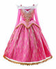 Picture of JerrisApparel Girls Pink Princess Costume Halloween Cosplay Party Dress up (Pink with Accessories, 4T)