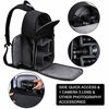 Picture of CADeN Camera Bag Sling Backpack for DSLR/SLR Mirrorless Camera Waterproof, Camera Case Compatible for Sony Canon Nikon Camera and Lens Tripod Accessories Black