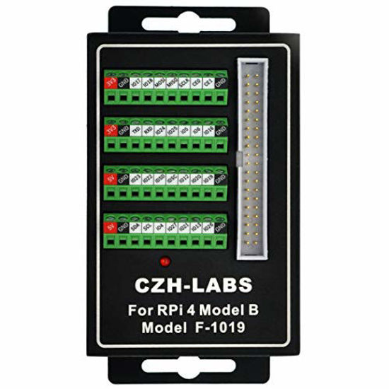 Picture of RPi Screw Terminal Block Breakout Module with Aluminum Enclosure. for Raspberry Pi 4 Model B