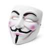 Picture of NEVLANTII V for Vendetta Guy Fawkes Mask Anonymous Mask Halloween Costume Hackers Mask Cosplay Party Mask One Size