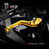 Picture of MZS Clutch Brake Levers Short Adjustment Round CNC Gold Compatible with GROM MSX125 Monkey 125 CBR250R CBR300R CB300F CB300FA CB300R CBR500R CB500F CB500X