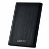 Picture of External Hard Drive 1TB 2TB, External Ultra Slim Hard Drive Portable HDD Type C Hard Drive for PC, Laptop and Mac(2TB Black)