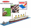 Picture of BIDIUTOY Titanic Ship Model Building Block Set, 3D Puzzle Sets DIY Educational Toys, Bricks Toy-with 1860Pcs Micro Mini Blocks, Ideal Gift for Kids & Adults