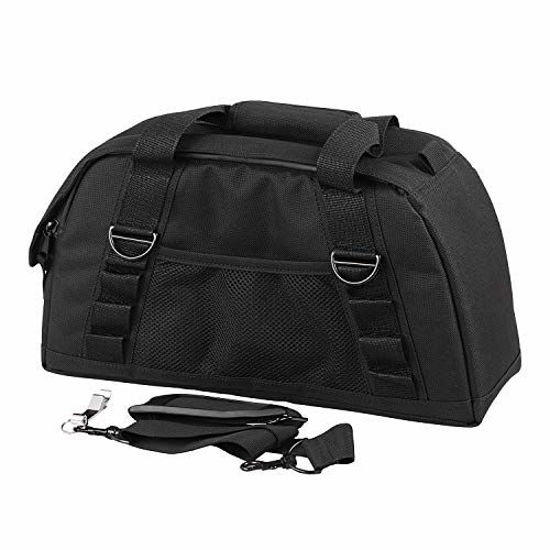 Picture of XMMT Motorcycle Black Side Saddlebag Sealed Inerior Cooler Bag with Bottle Opener for Harley Touring Electra Road Glide Road King,Holds 18 Cans or 12 Bottles