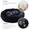 Picture of Dog Beds for Medium Dogs Washable Calming Bed for Dogs 30 Inches Black Fluffy and Soft Dog Bed Calm and Anti Anxiety Faux Fur Round Medium Sized Pet Bed for Dog