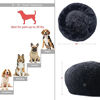 Picture of Dog Beds for Medium Dogs Washable Calming Bed for Dogs 30 Inches Black Fluffy and Soft Dog Bed Calm and Anti Anxiety Faux Fur Round Medium Sized Pet Bed for Dog