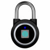 Picture of Fingerprint Padlock, Bluetooth Lock, Mobile APP, MEGAFEIS Smart Padlock with Keyless Biometric, Water Resistant, Suitable for Gym, Sports, Bike, School, Fence and Storage(Black)