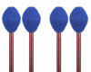 Picture of Buytra 2 Pairs Medium Hard Yarn Head Keyboard Marimba Mallets with Maple Handle, Blue