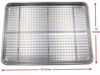 Picture of Checkered Chef Baking Sheet Set - Large Stainless Steel Half Pan for Baking w/ Oven Safe Cooling Rack