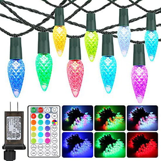 Brizled Color Changing Christmas Lights, 33ft 100 LED Christmas