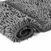 Picture of LuxUrux Bathroom Rugs Luxury Chenille 2-Piece Bath Mat Set, Soft Plush Anti-Slip Bath Rug +Toilet Mat.1'' Microfiber Shaggy Carpet, Super Absorbent Machine Washable Mats (Curved Set Large, Light Grey)