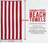 Picture of Utopia Towels Cabana Stripe Beach Towels, Red, (30 x 60 Inches) - 100% Ring Spun Cotton Large Pool Towels, Soft and Quick Dry Swim Towels (Pack of 4)