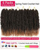 Picture of Spring Twist Crochet Hair Passion Twist Hair 14 Inch 6 Packs Pre looped Twists Braiding Hair Crochet Braids Fluffy Pretwisted Synthetic Hair Extension